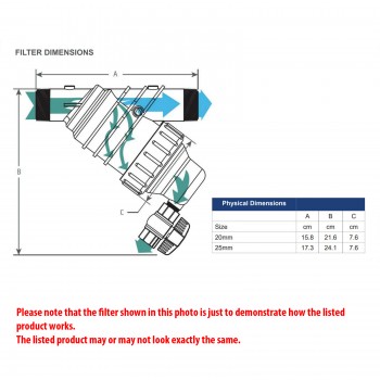 AG Products Spin Clean 25mm Screen Filter With Flushing Valve